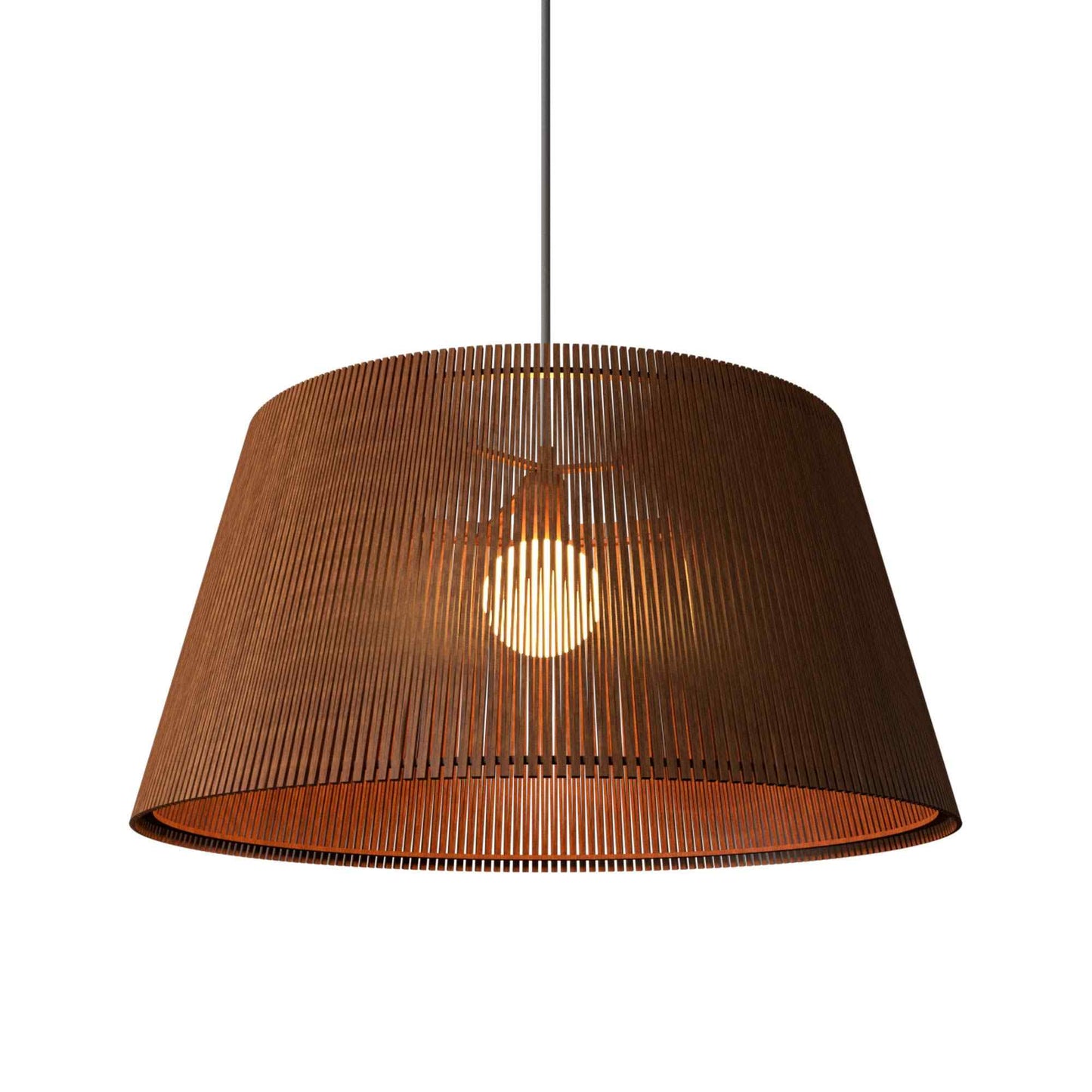 Living Hinges 148 Pendant Light in Imbuia (17.72-Inch).