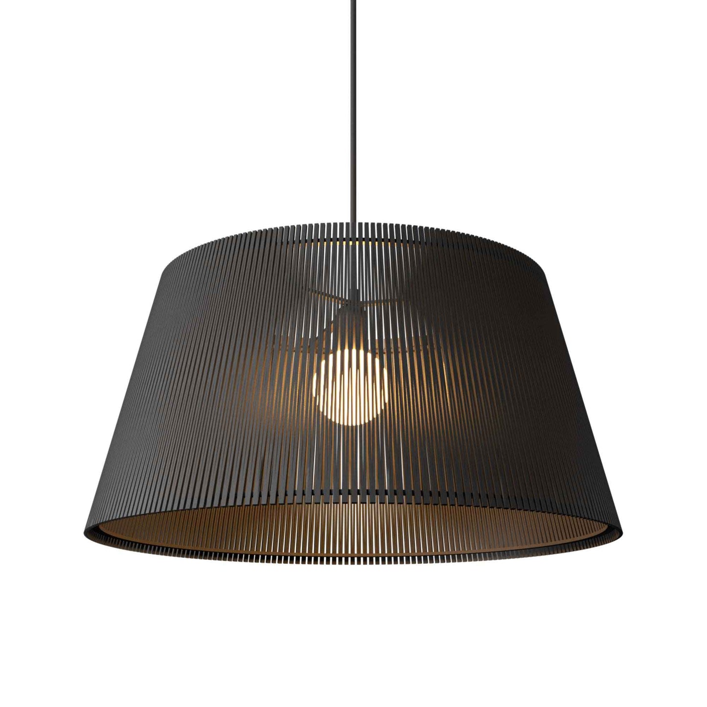 Living Hinges 148 Pendant Light in Organic Lead Grey (17.72-Inch).