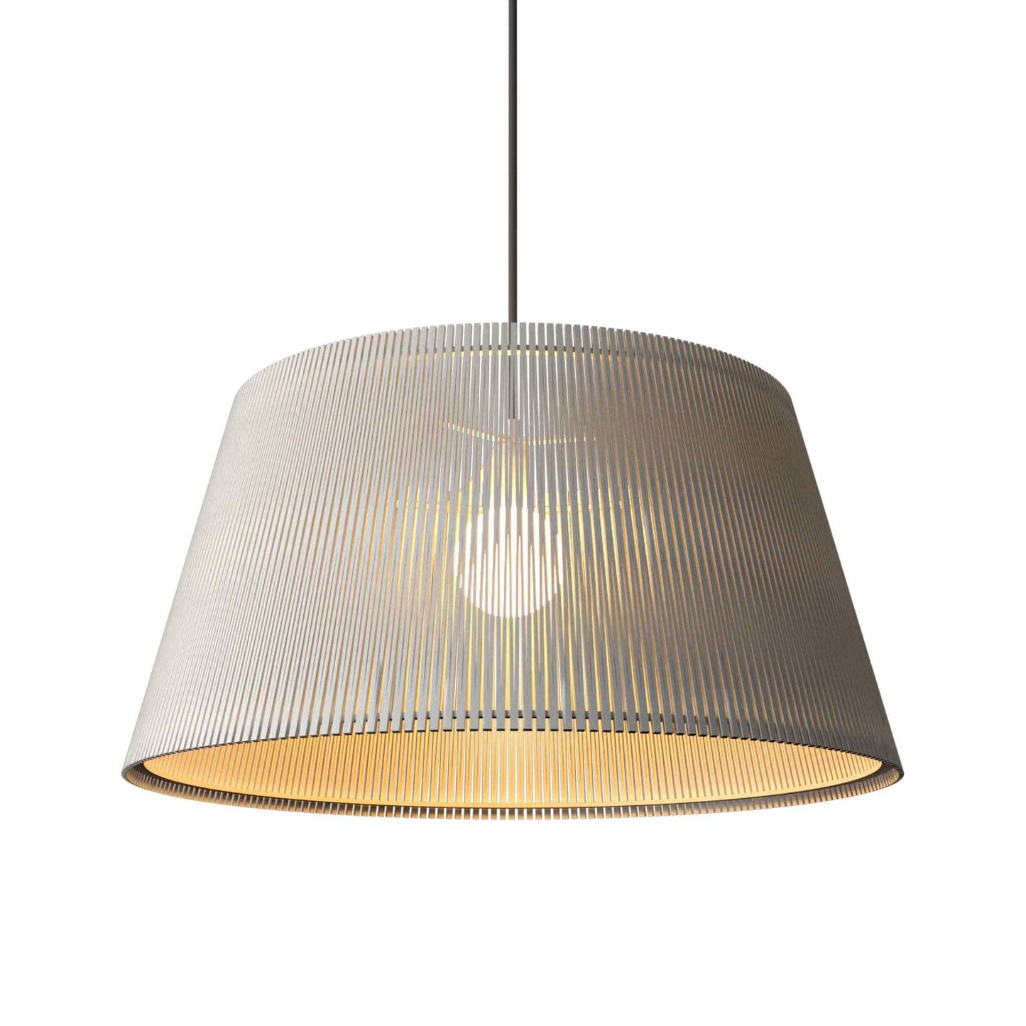 Living Hinges 148 Pendant Light in Organic White (17.72-Inch).