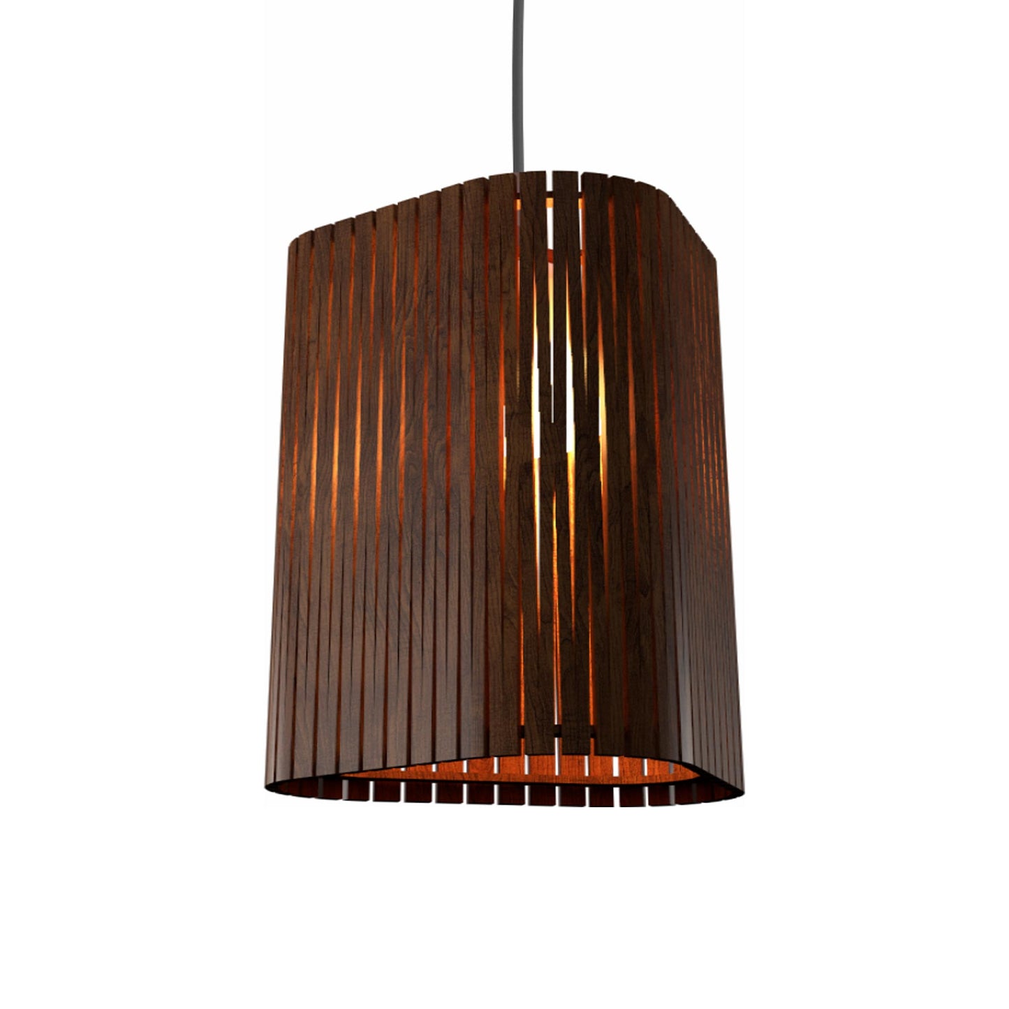 Living Hinges 1481 Pendant Light in Imbuia.