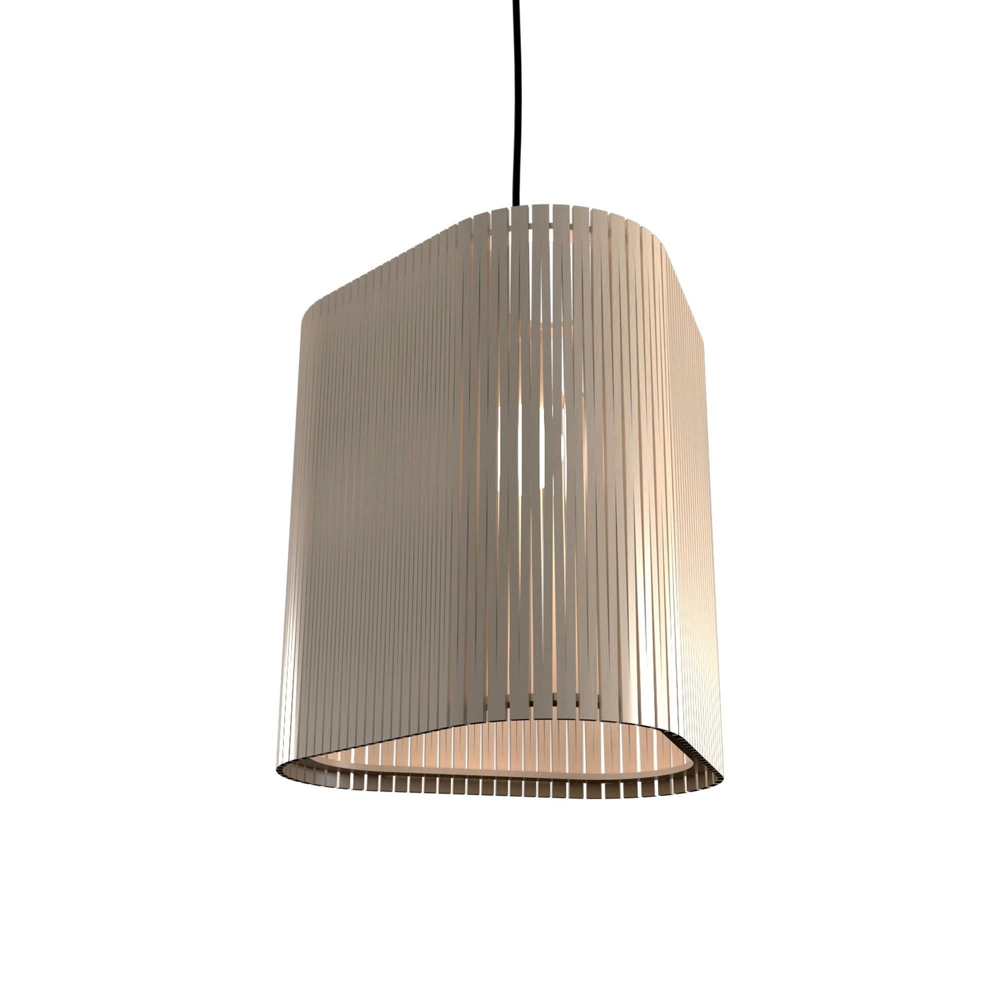 Living Hinges 1481 Pendant Light in Organic Cappuccino.