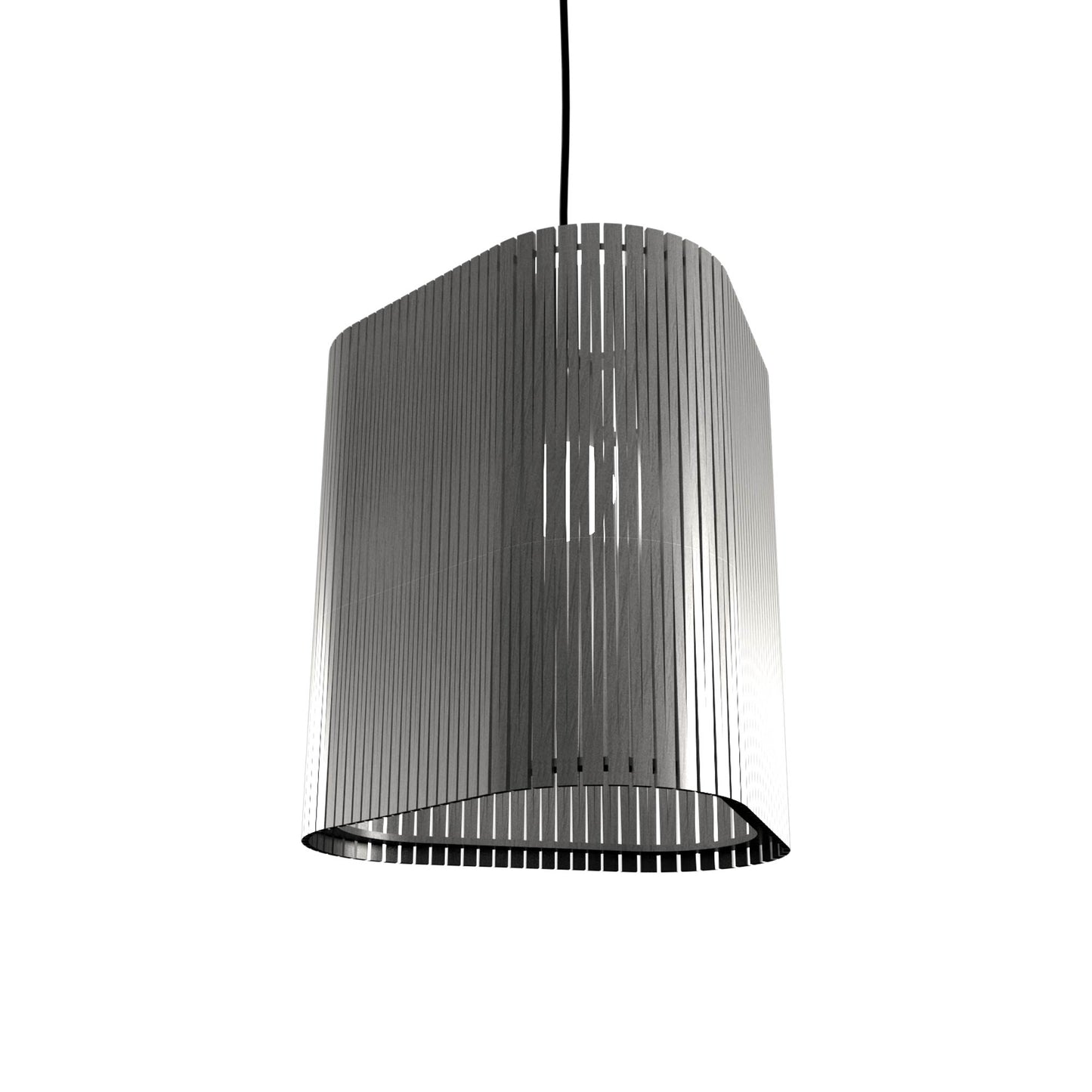 Living Hinges 1481 Pendant Light in Organic Lead Grey.