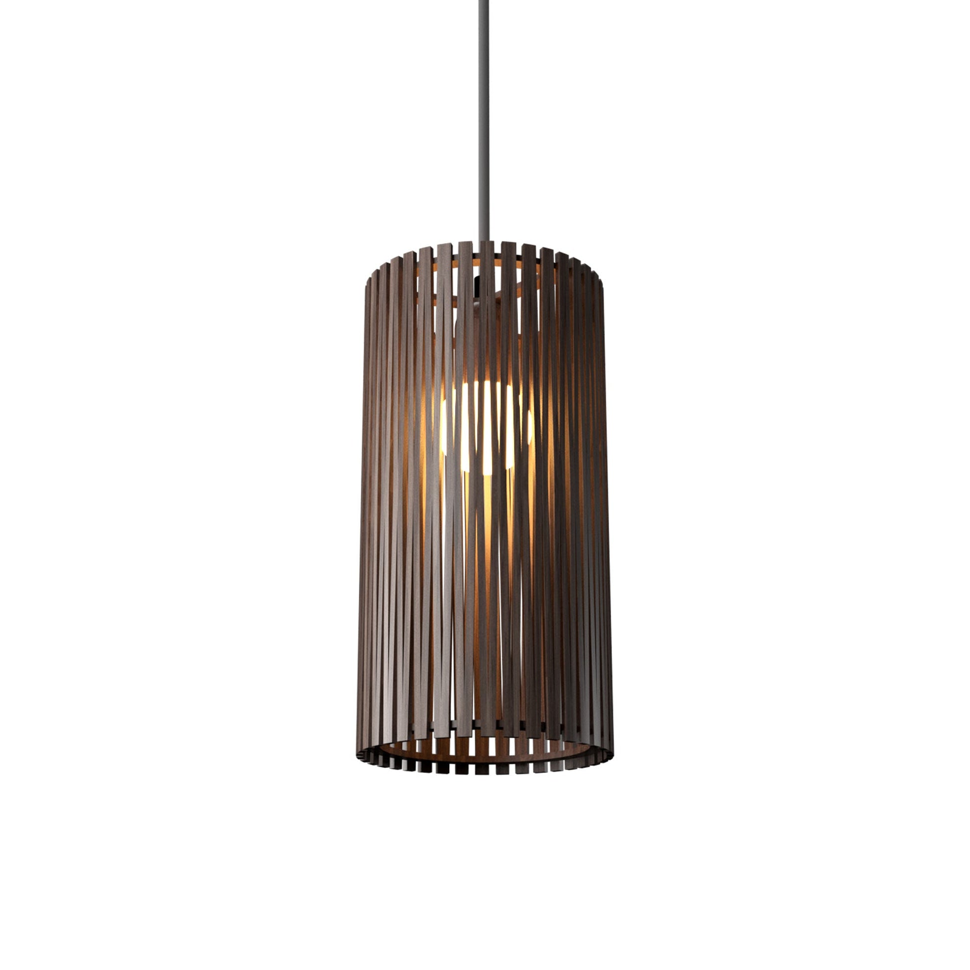 Living Hinges 14845 Pendant Light in American Walnut (7.87-Inch).