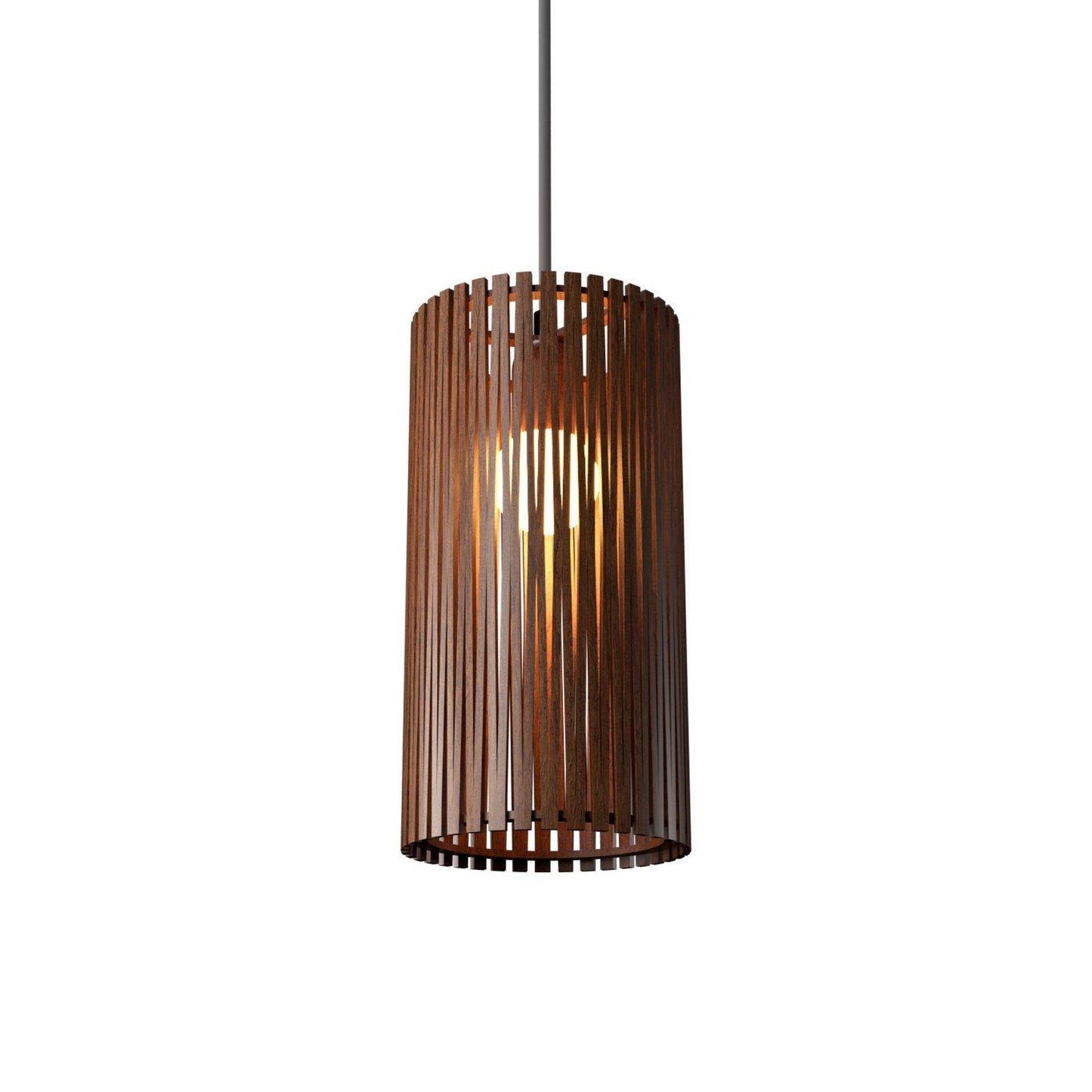 Living Hinges 14845 Pendant Light in Imbuia (7.87-Inch).