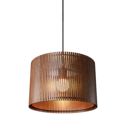 Living Hinges 1486 Pendant Light in Imbuia.