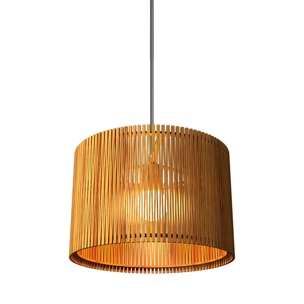 Living Hinges 1486 Pendant Light in Teak.