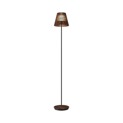 Living Hinges 3058 Floor Lamp in American Walnut.