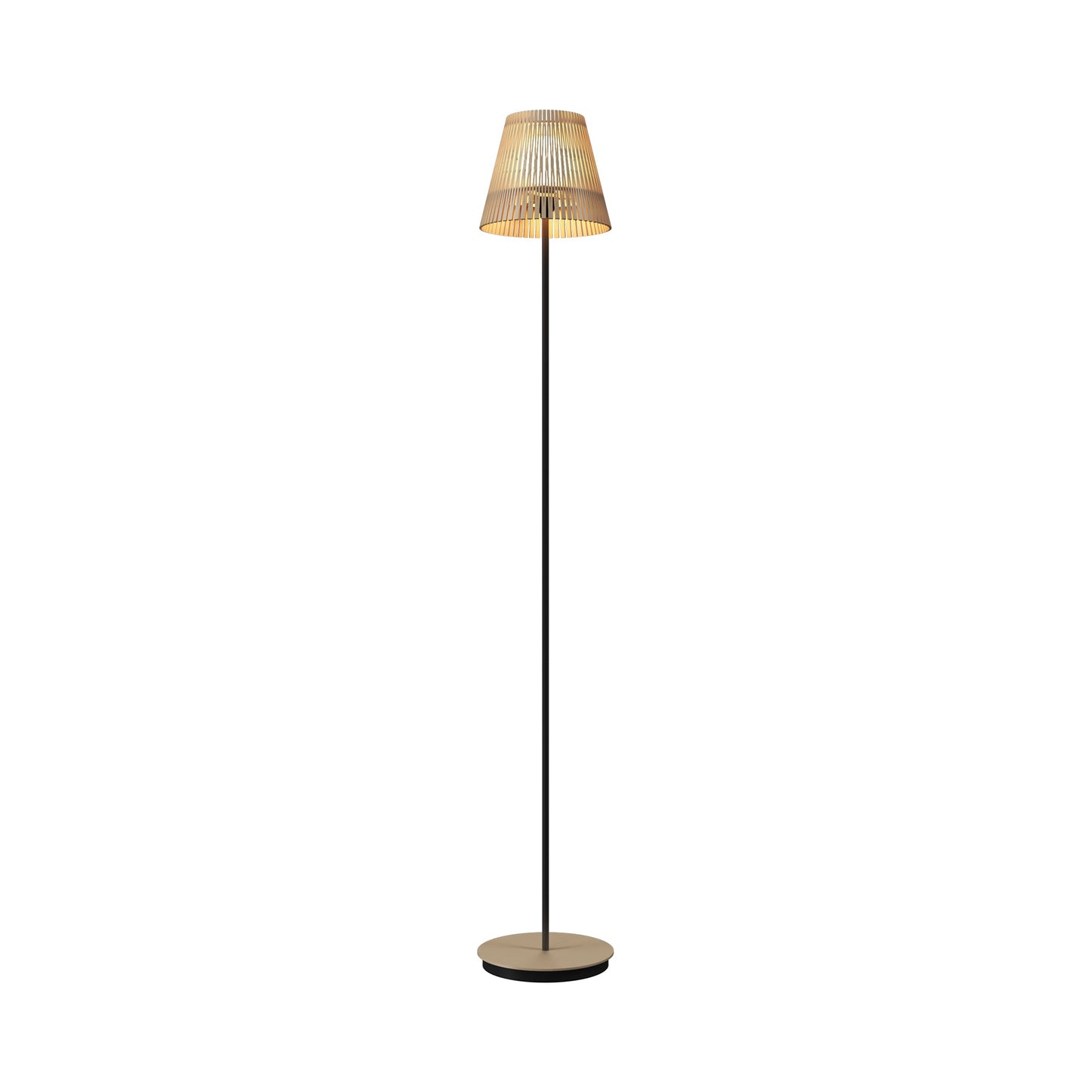 Living Hinges 3058 Floor Lamp in Organic Cappuccino.