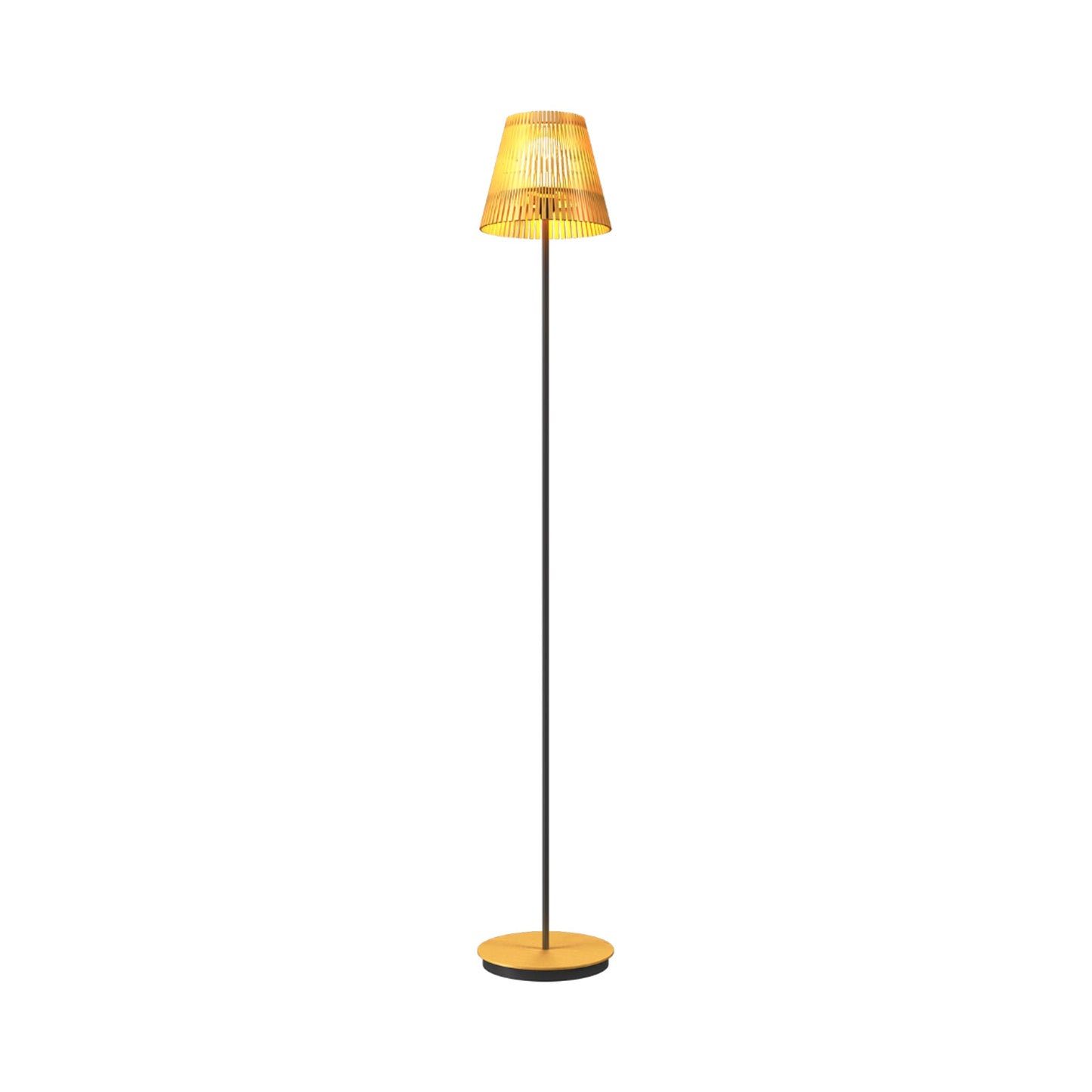 Living Hinges 3058 Floor Lamp in Organic Gold.