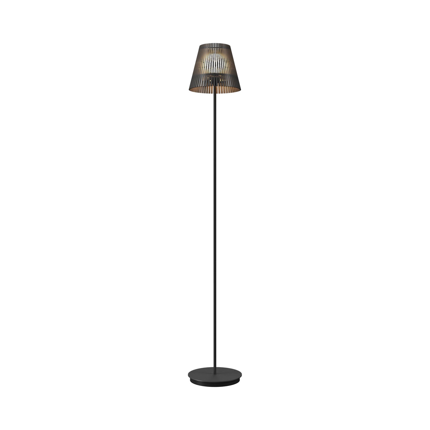 Living Hinges 3058 Floor Lamp in Organic Lead Grey.