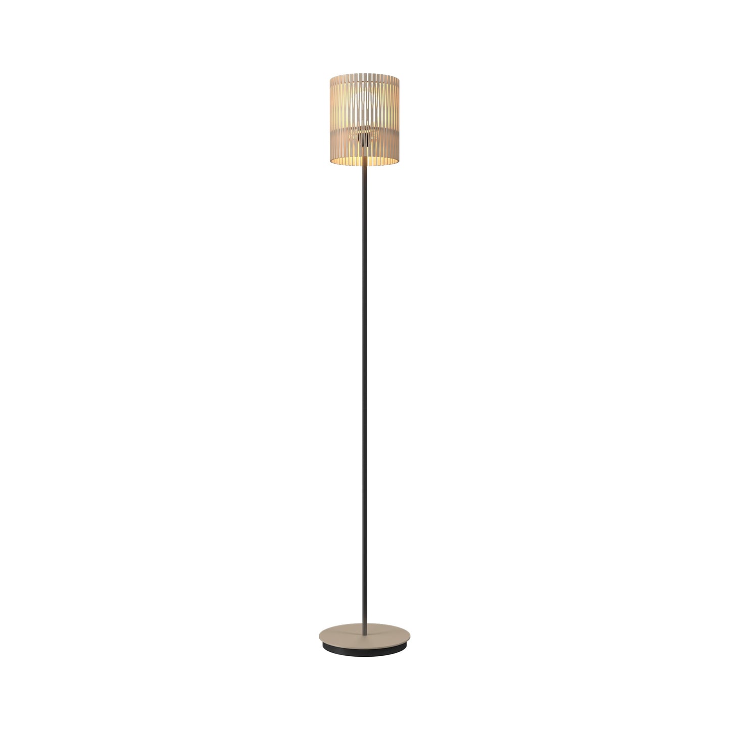 Living Hinges 3059 Floor Lamp in Organic Cappuccino.
