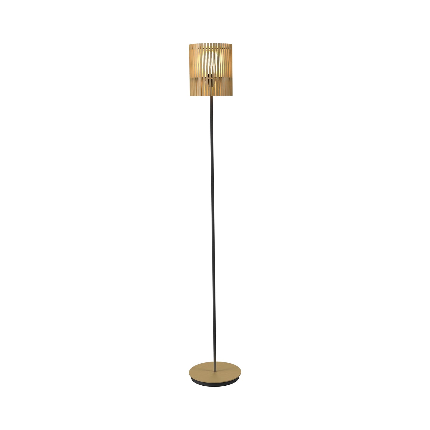 Living Hinges 3059 Floor Lamp in Organic Gold.