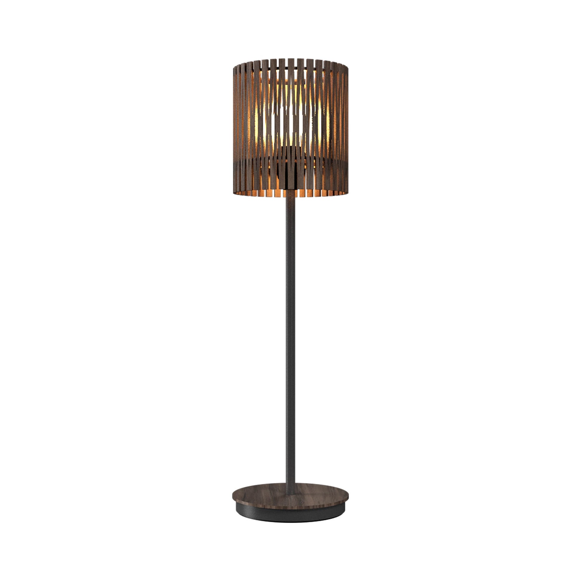 Living Hinges 7087 Table Lamp in American Walnut (23.62-Inch).
