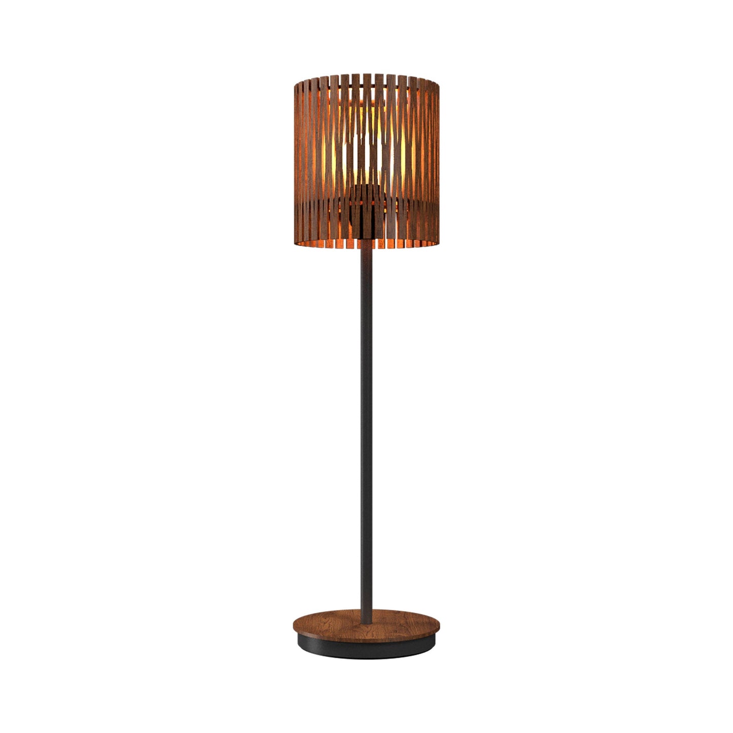 Living Hinges 7087 Table Lamp in Imbuia (23.62-Inch).