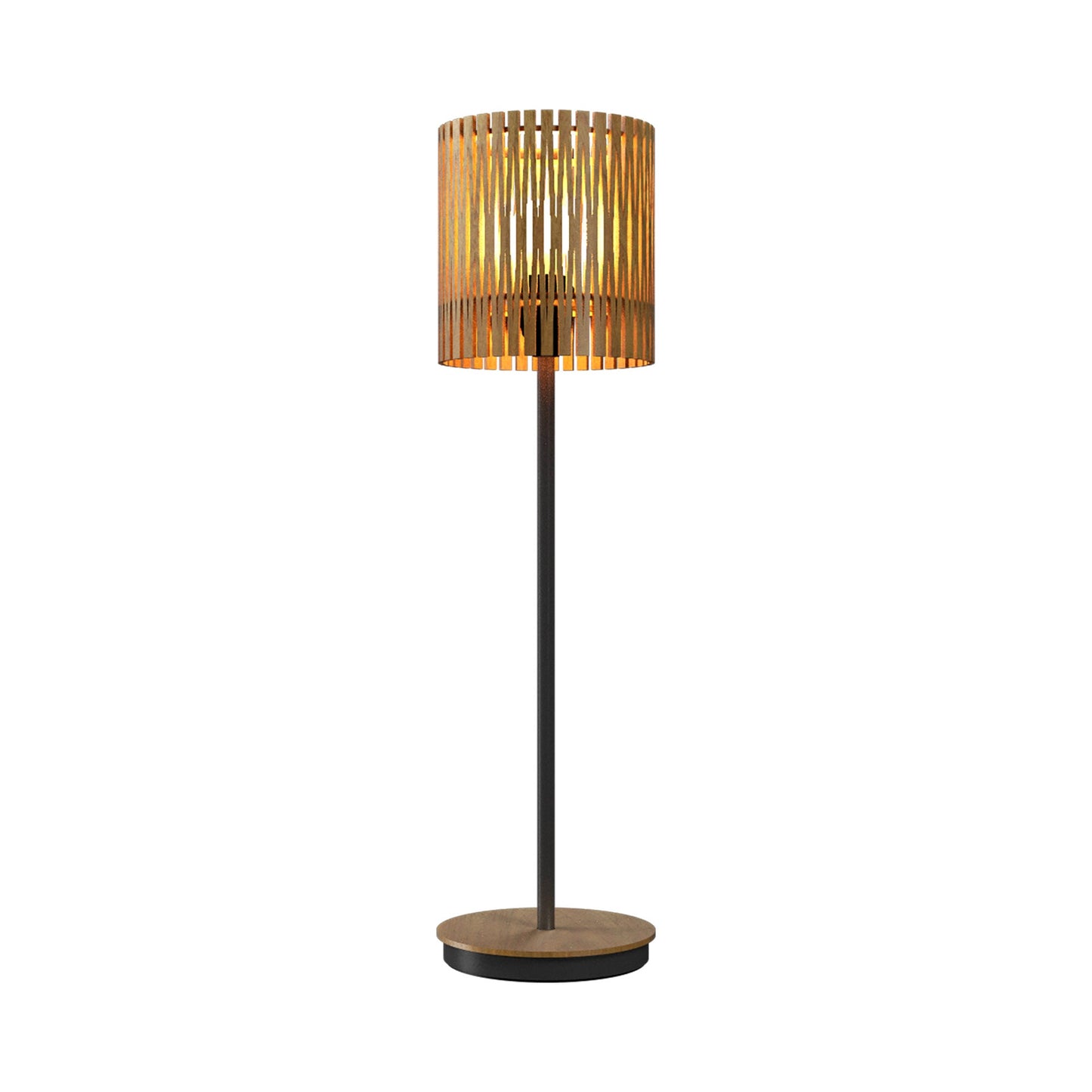 Living Hinges 7087 Table Lamp in Louro Freijo (23.62-Inch).