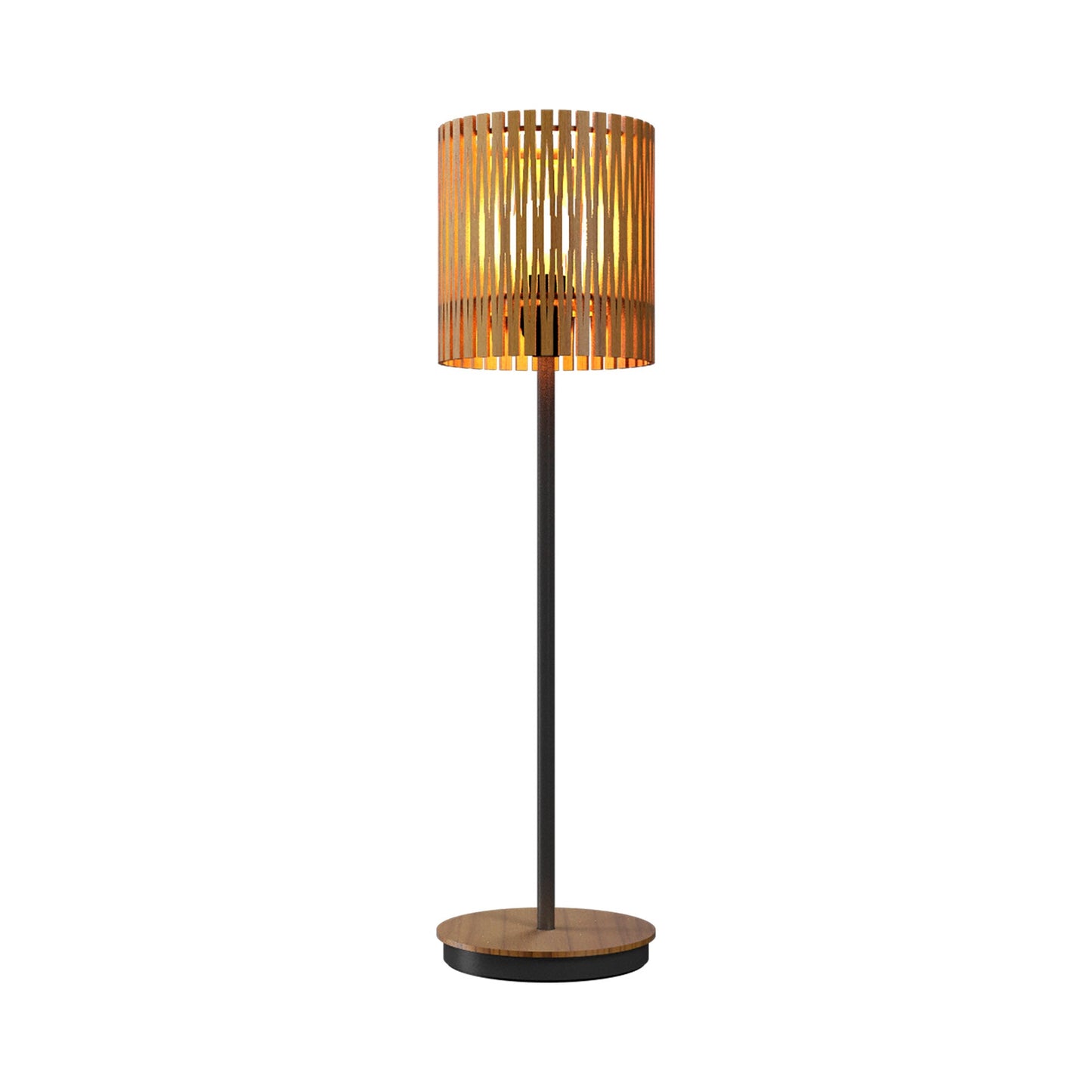 Living Hinges 7087 Table Lamp in Teak (23.62-Inch).