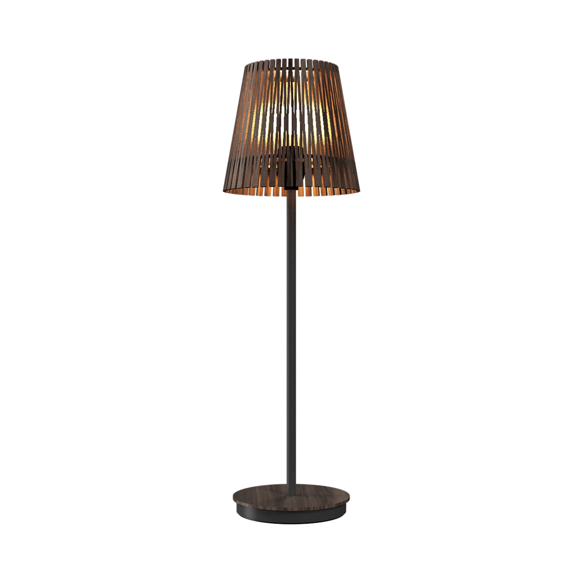 Living Hinges 7089 Table Lamp in American Walnut (23.62-Inch).