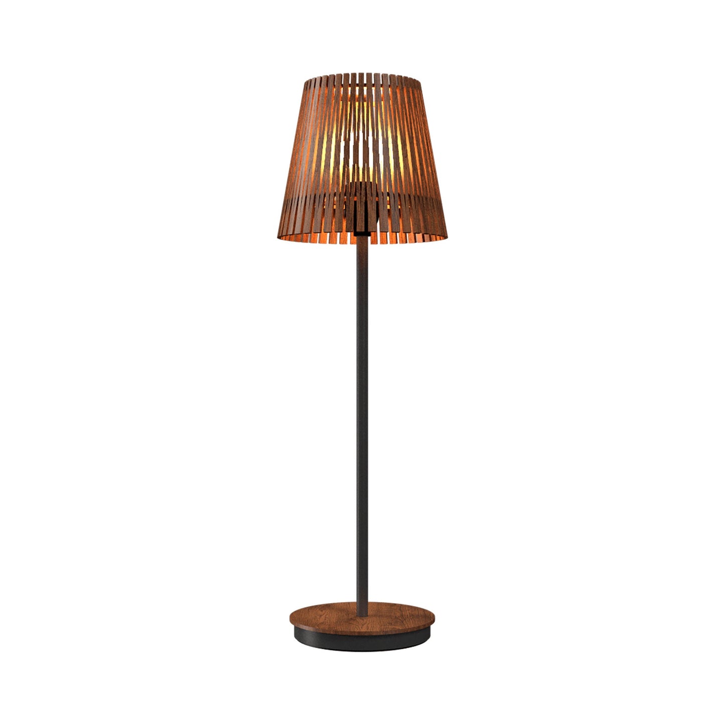 Living Hinges 7089 Table Lamp in Imbuia (23.62-Inch).