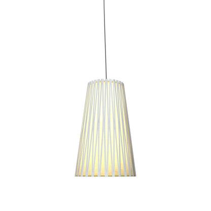 Living Hinges Pendant Light in Organic White (Small).