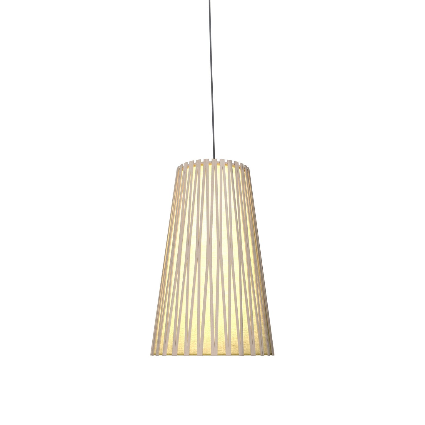 Living Hinges Pendant Light in Organic Cappuccino (Small).