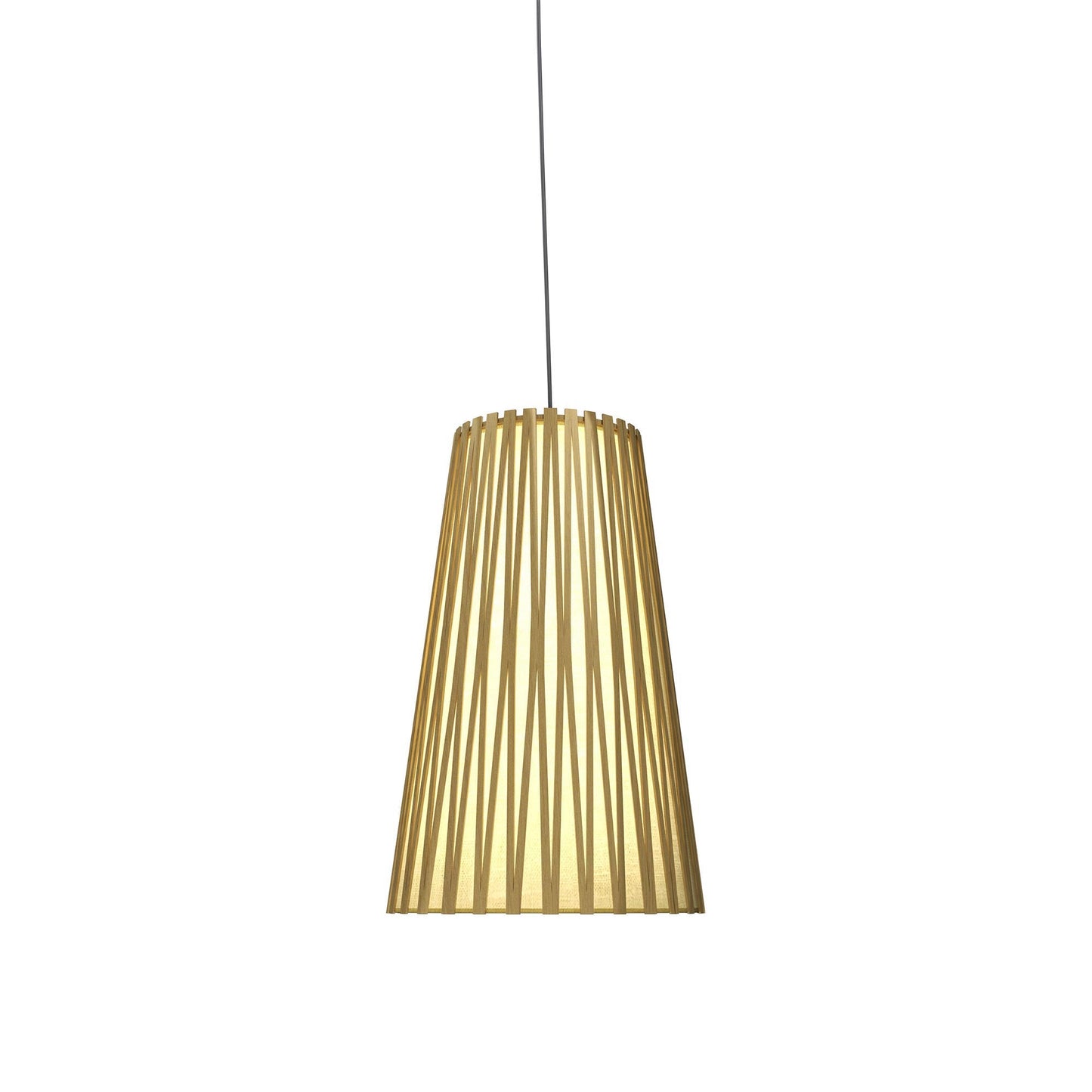 Living Hinges Pendant Light in Organic Gold (Small).