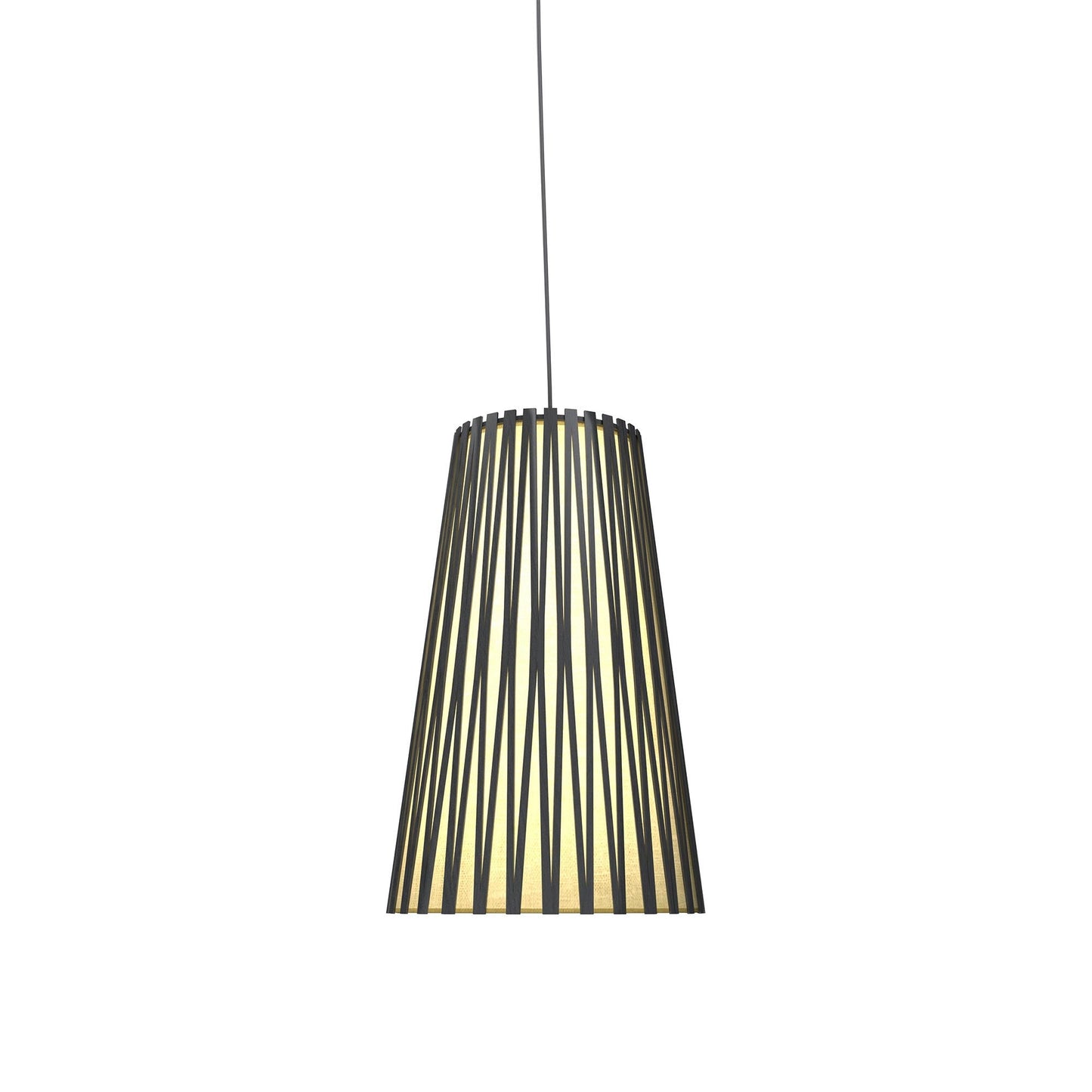 Living Hinges Pendant Light in Organic Lead Grey (Small).
