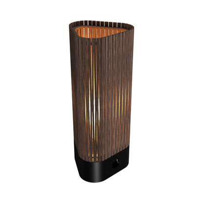 Living Hinges Table Lamp in American Walnut.