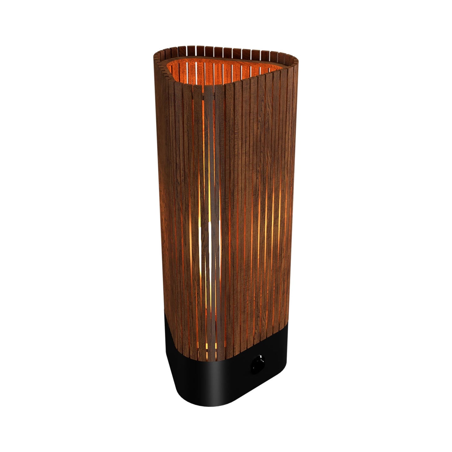 Living Hinges Table Lamp in Imbuia.