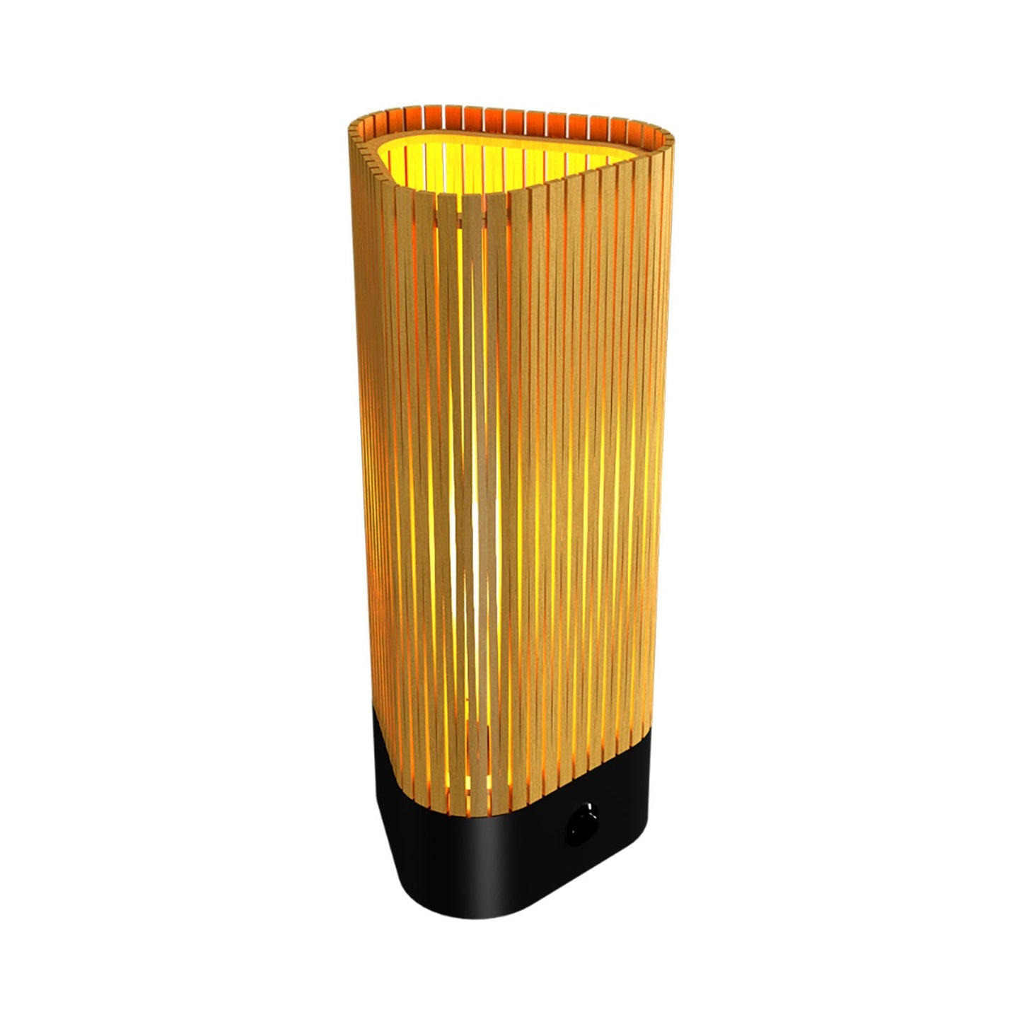 Living Hinges Table Lamp in Organic Gold.