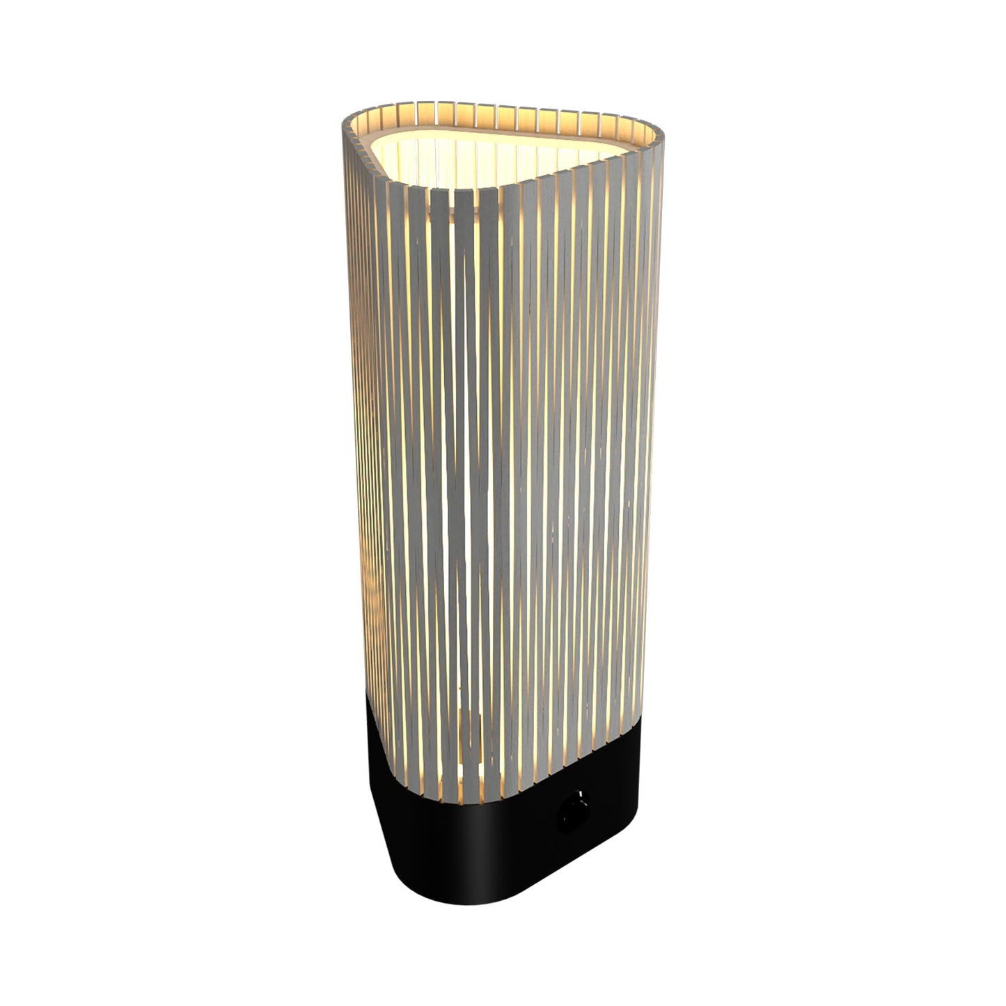Living Hinges Table Lamp in Organic White.