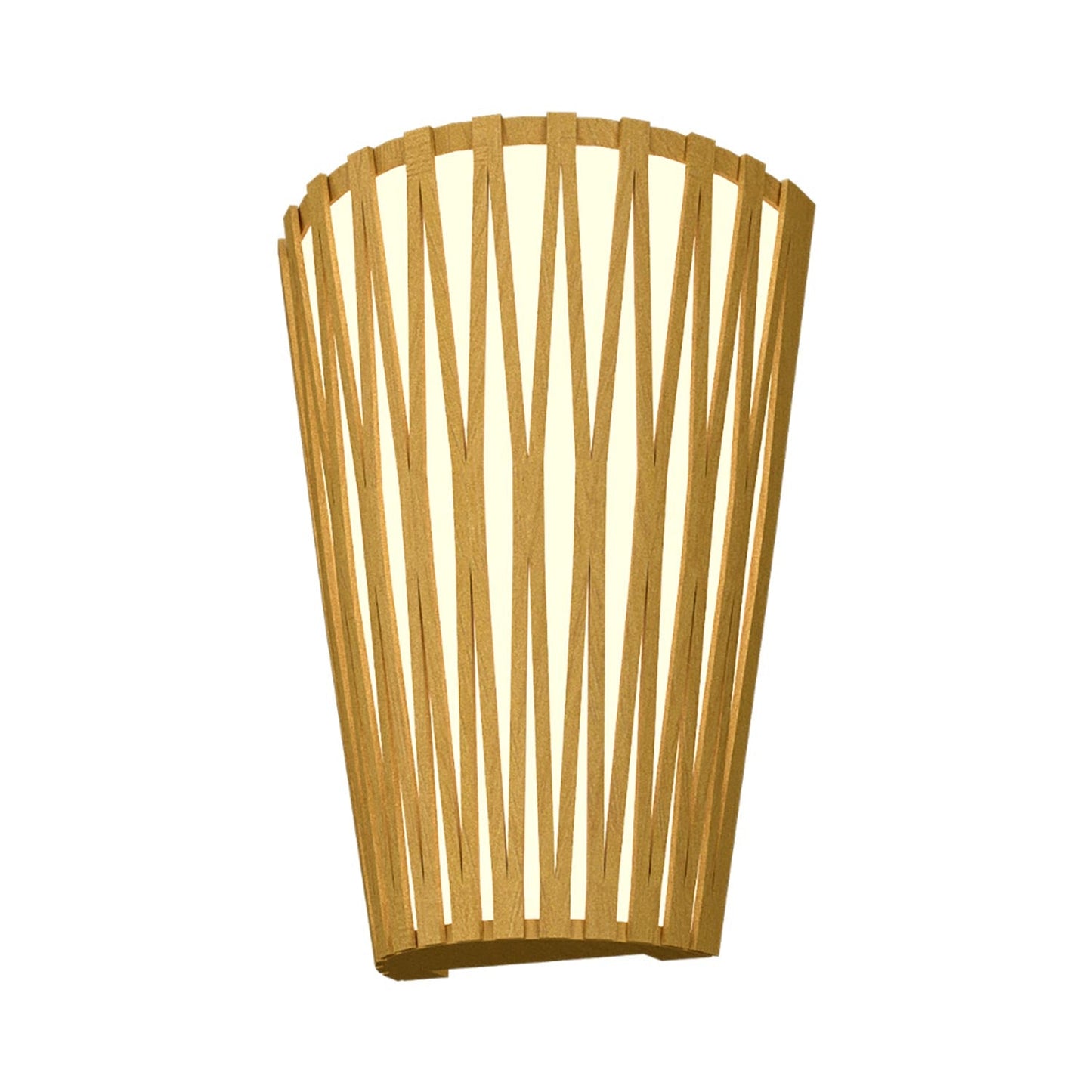 Living Hinges Wall Light in Organic Gold.
