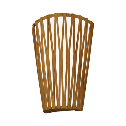Living Hinges Wall Light in Teak.