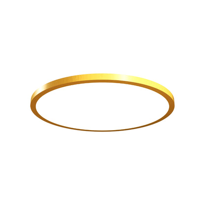 Naiá LED Flush Mount Ceiling Light in Organic Gold (Small).