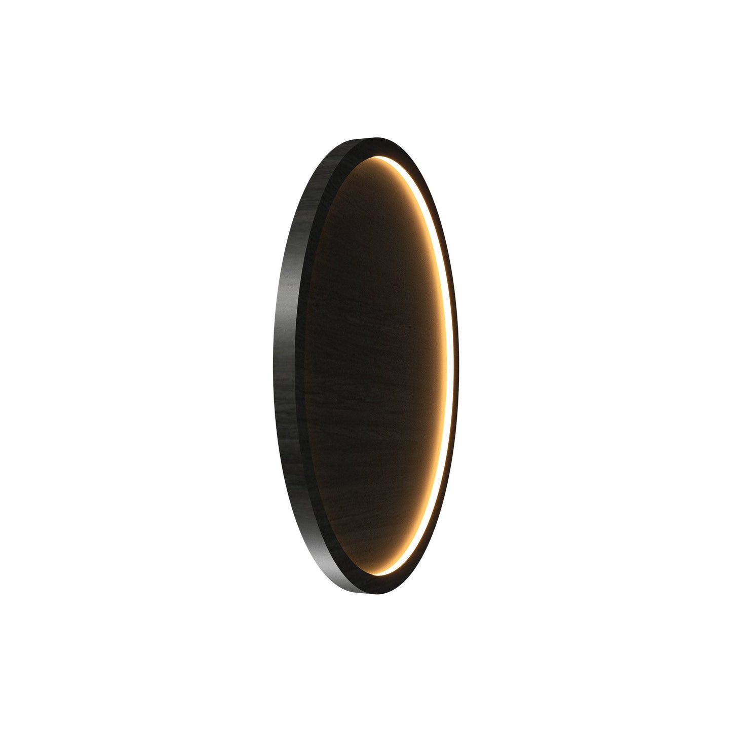 Naiá Round LED Wall Light in Charcoal (Small).