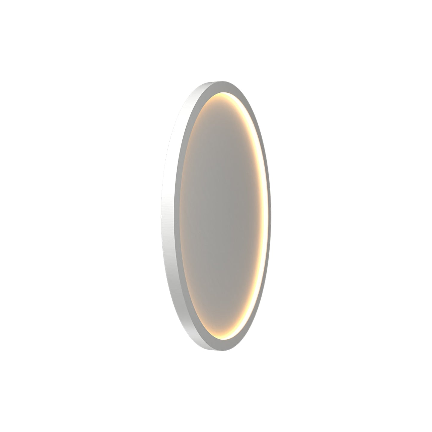 Naiá Round LED Wall Light in Organic White (Small).
