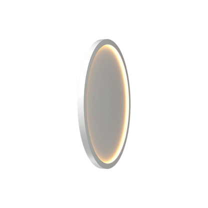 Naiá Round LED Wall Light in Organic White (Small).