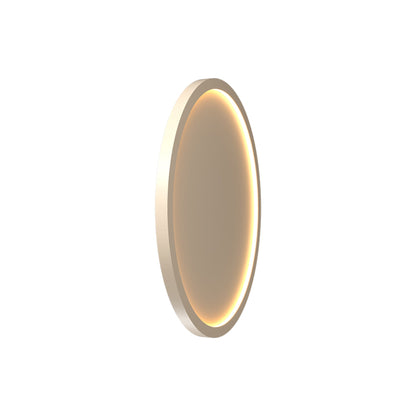 Naiá Round LED Wall Light in Organic Cappuccino (Small).