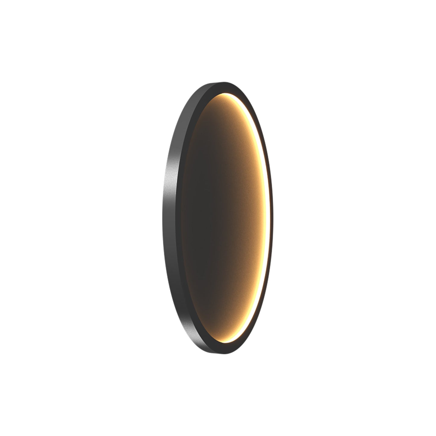 Naiá Round LED Wall Light in Organic Lead Grey (Small).
