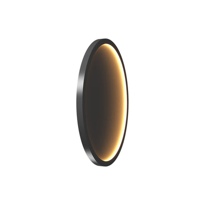 Naiá Round LED Wall Light in Organic Lead Grey (Small).