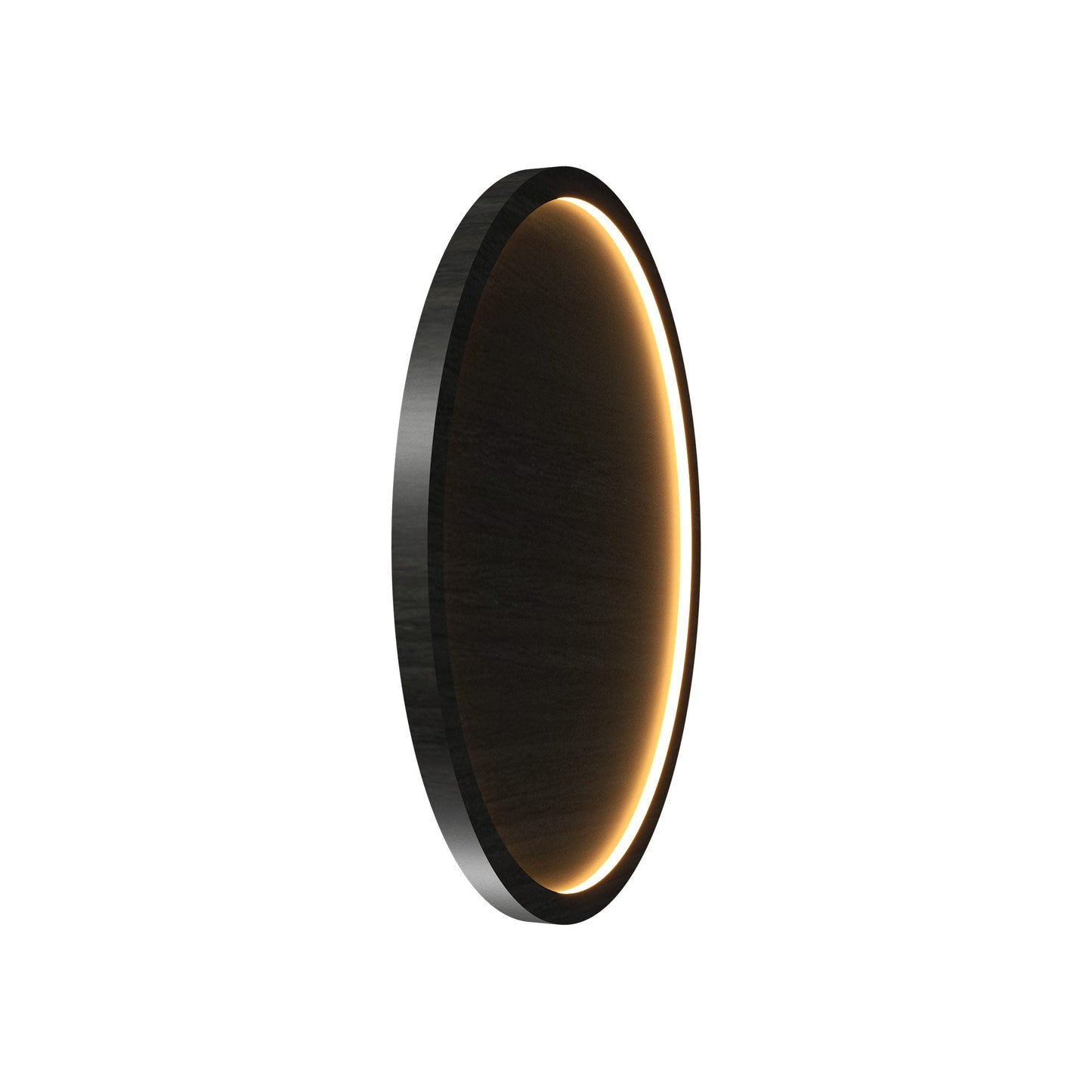 Naiá Round LED Wall Light in Charcoal (Medium).
