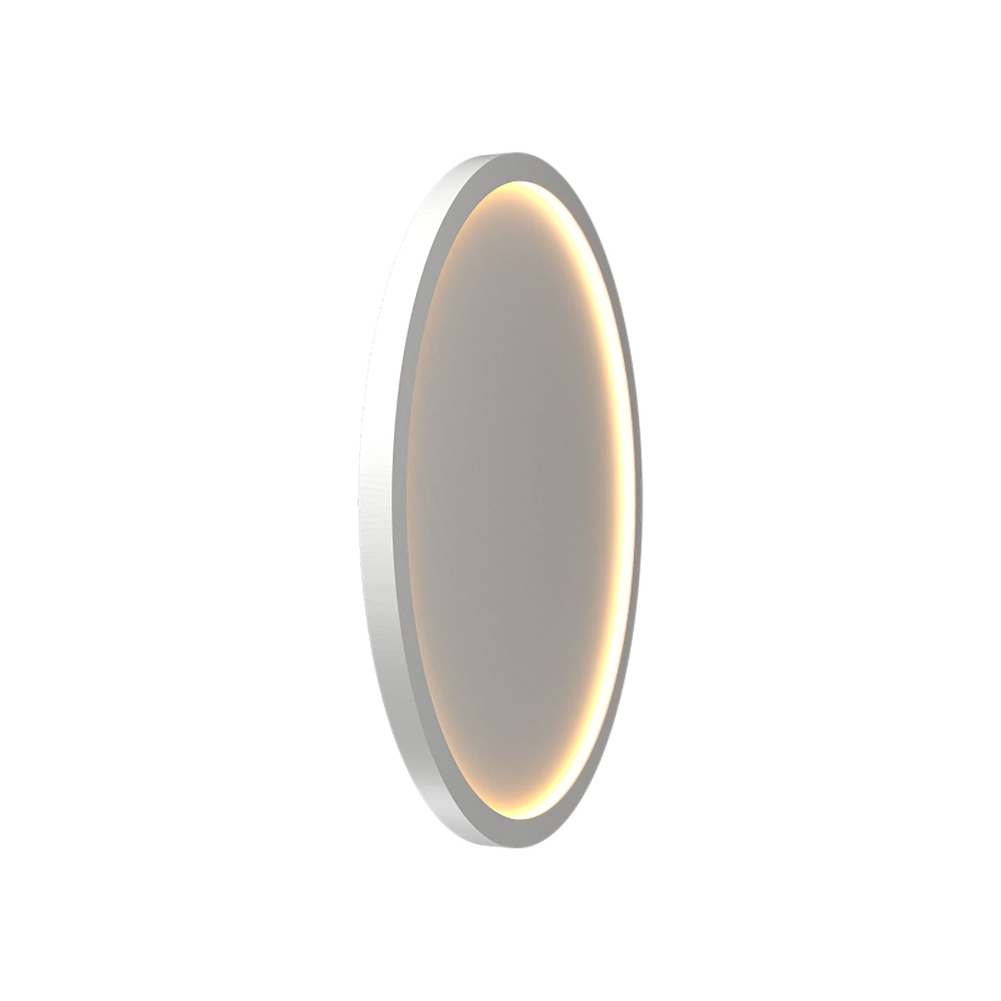 Naiá Round LED Wall Light in Organic White (Medium).