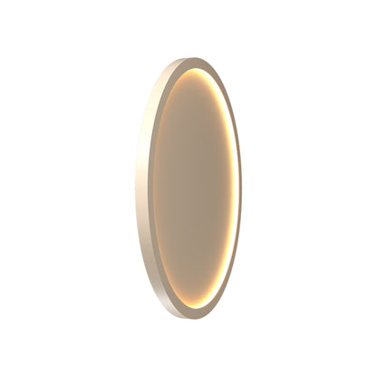 Naiá Round LED Wall Light in Organic Cappuccino (Medium).