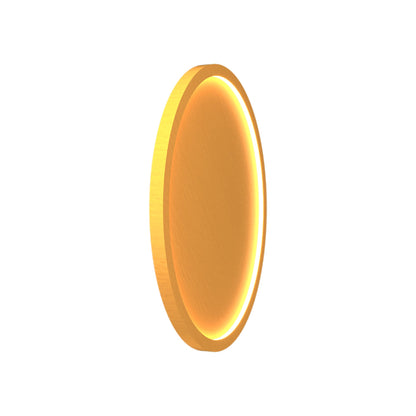 Naiá Round LED Wall Light in Organic Gold (Medium).