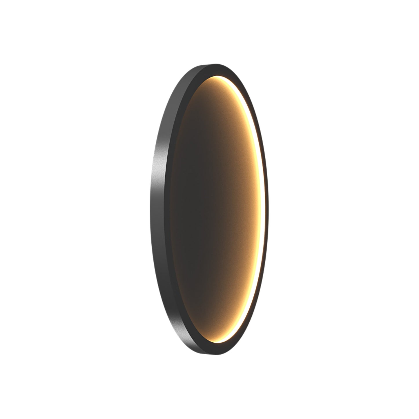 Naiá Round LED Wall Light in Organic Lead Grey (Medium).