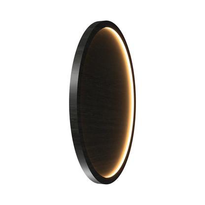 Naiá Round LED Wall Light in Charcoal (Large).