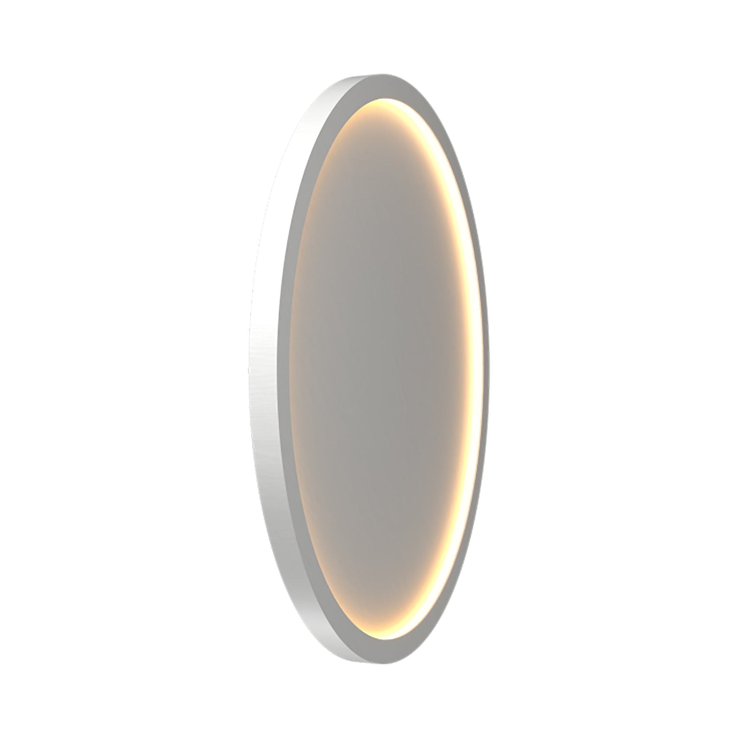 Naiá Round LED Wall Light in Organic White (Large).