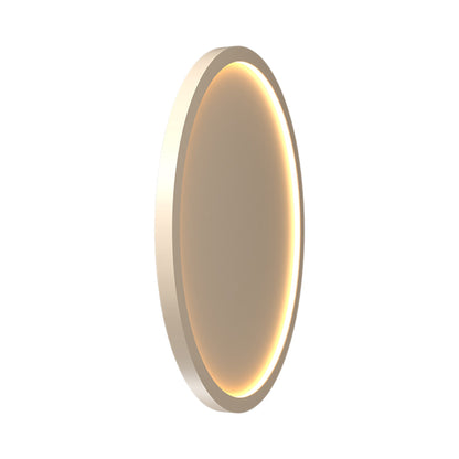 Naiá Round LED Wall Light in Organic Cappuccino (Large).