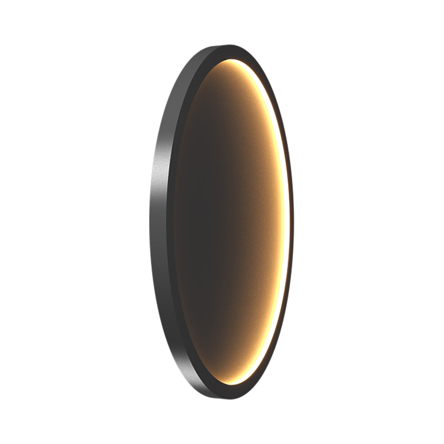 Naiá Round LED Wall Light in Organic Lead Grey (Large).