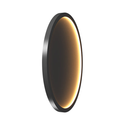 Naiá Round LED Wall Light in Organic Lead Grey (Large).