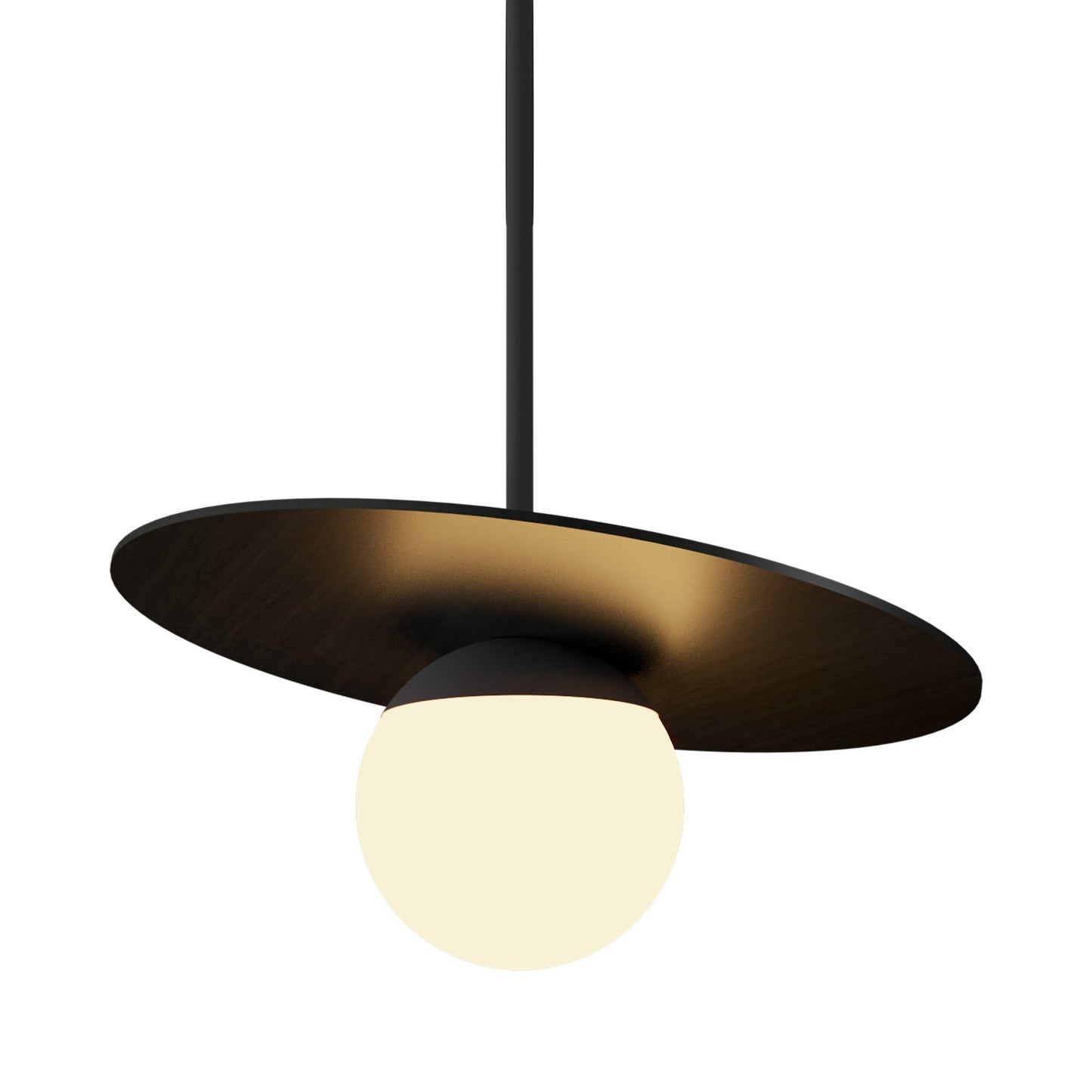 Orbit Pendant Light in Charcoal (11.81-Inch).